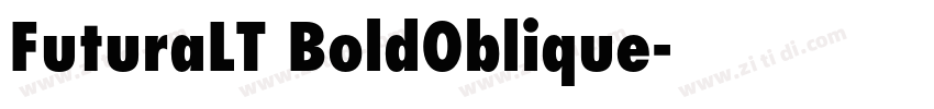 FuturaLT BoldOblique字体转换